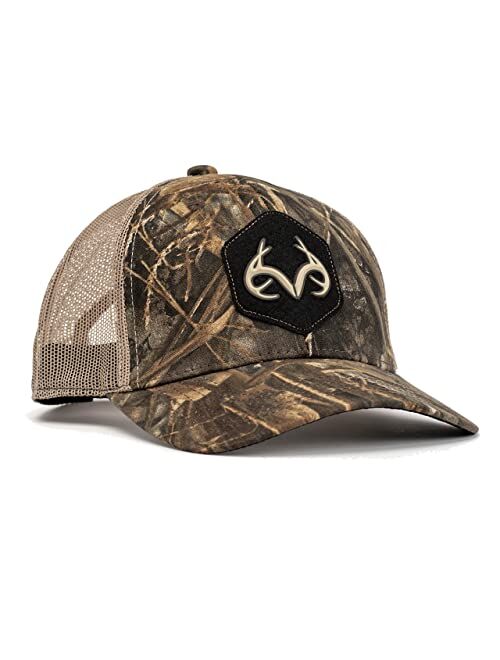 Realtree Camo Trucker Mesh Back Baseball Cap Hats for Hunting, Fishing, Hiking and Outdoors