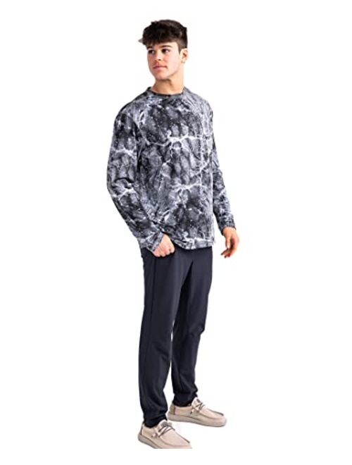 Realtree Men's Fishing Camo UPF 50+ | Reverisble | Dry Weave | Moisture Wicking | Long Sleeve Shirts | Limited Edition