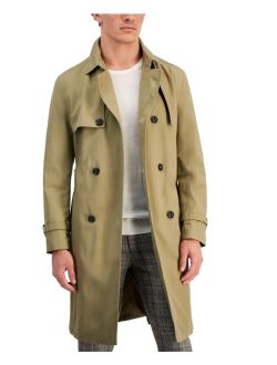 HUGO BY HUGO BOSS Men's Regular-Fit Beige Raincoat