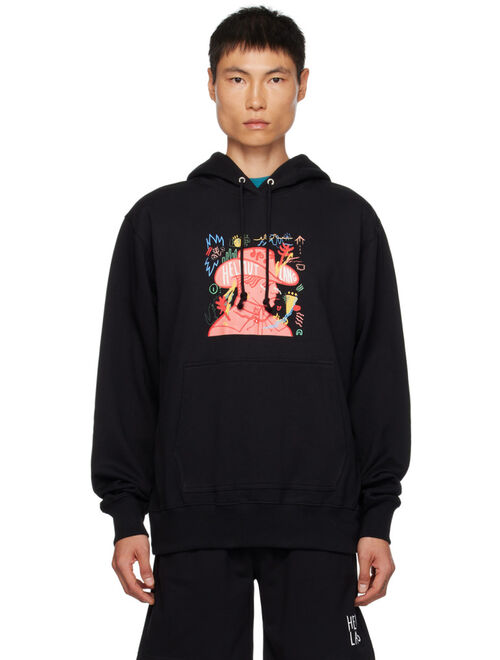 Helmut Lang Black Graphic Hoodie