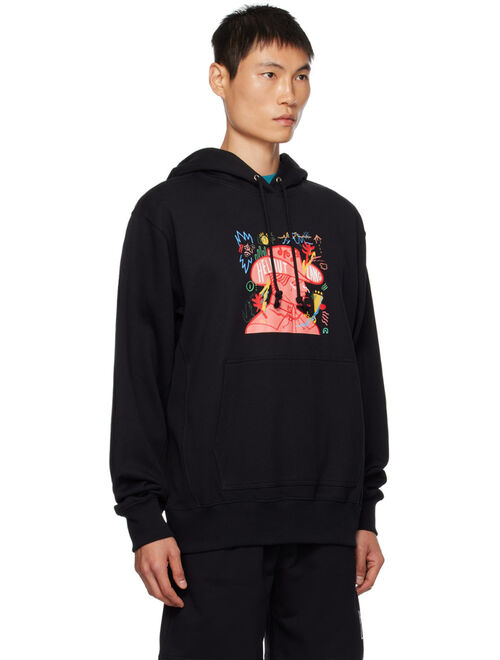 Helmut Lang Black Graphic Hoodie