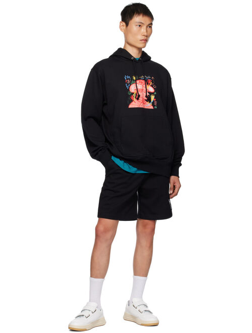 Helmut Lang Black Graphic Hoodie