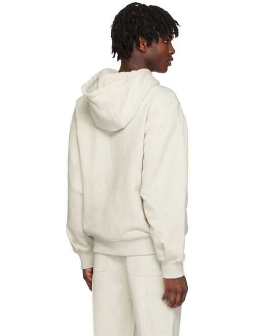 ADER error Gray Embroidered Hoodie