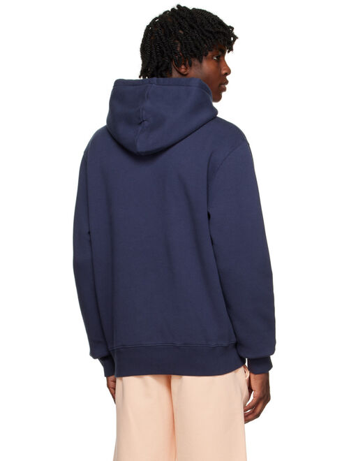 Maison Kitsune Blue Printed Hoodie