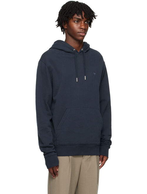 AMI Alexandre Mattiussi Navy Ami de Coeur Hoodie