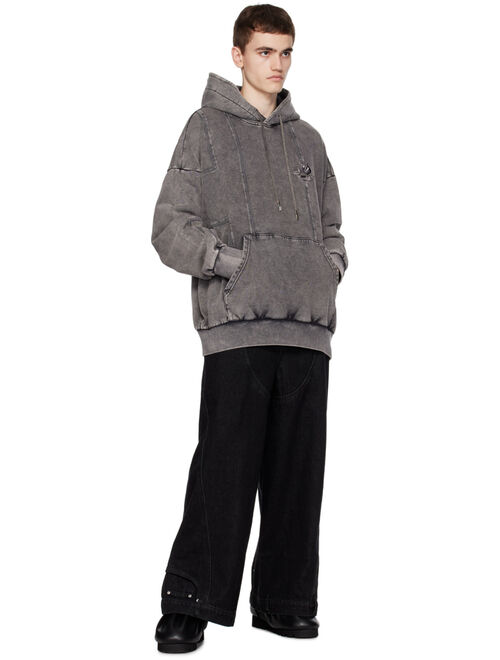 Feng Chen Wang Gray Oversized Hoodie