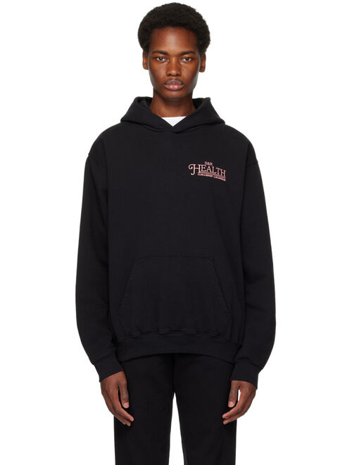 Sporty & Rich Black 'Health Resort' Hoodie