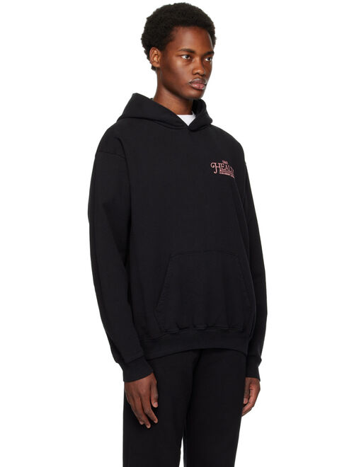 Sporty & Rich Black 'Health Resort' Hoodie