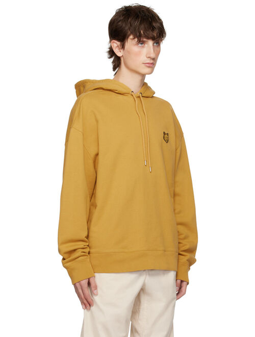 Maison Kitsune Yellow Bold Fox Head Hoodie