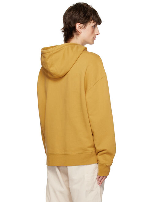 Maison Kitsune Yellow Bold Fox Head Hoodie