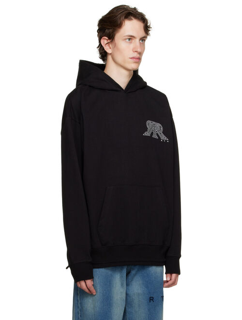 RTA Black Oversized Hoodie