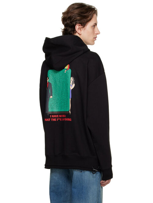 RTA Black Oversized Hoodie