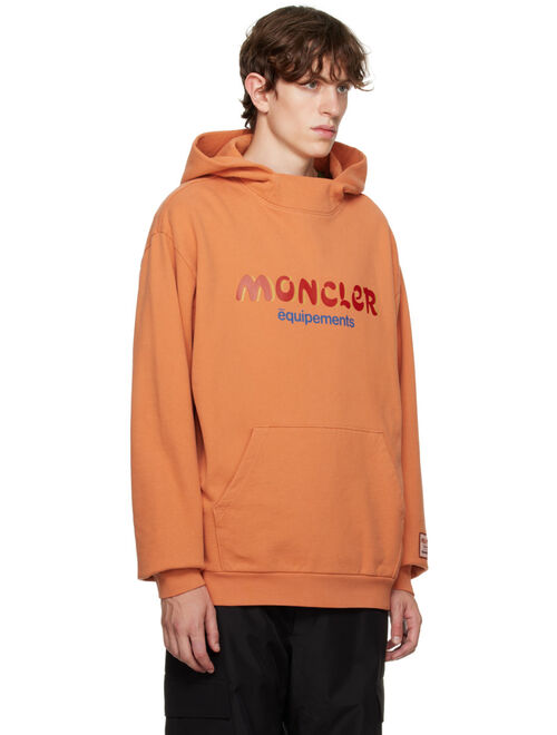 Moncler Genius 5 Moncler Salehe Bembury Orange Printed Hoodie