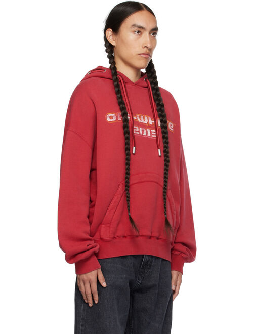 Off-White Red Digit Bacchus Hoodie