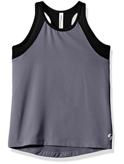 Girls' Big High Neck Track Tank