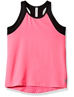 Girls' Big High Neck Track Tank