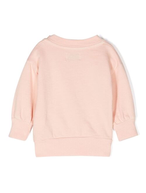 Bobo Choses floral-print crew neck sweatshirt