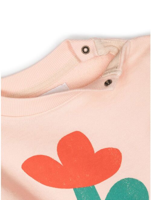 Bobo Choses floral-print crew neck sweatshirt