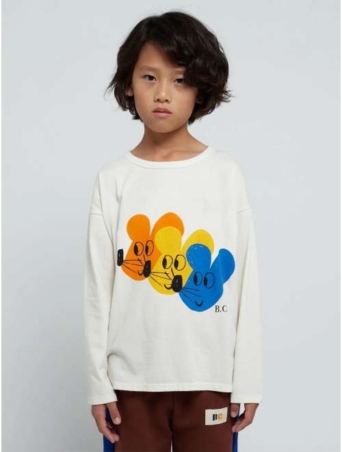 Bobo Choses mouse-print long-sleeve T-shirt