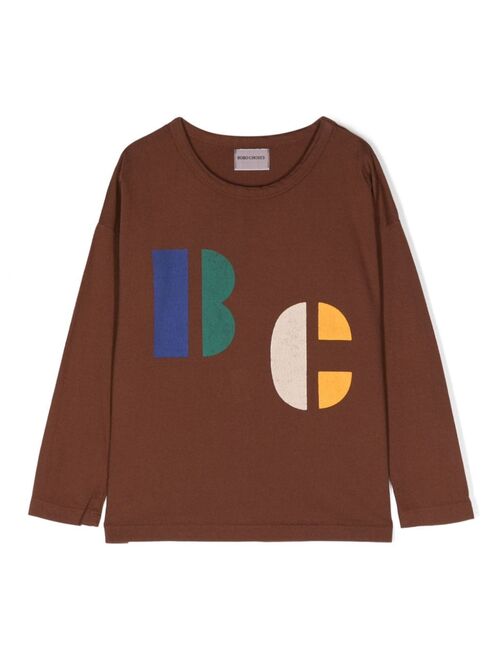 Bobo Choses logo-print organic-cotton sweatshirt