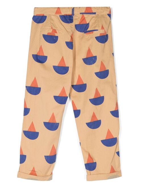 Bobo Choses geometric-print organic cotton trousers