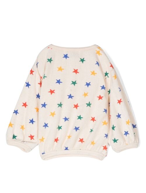 Bobo Choses all-over star-print sweatshirt