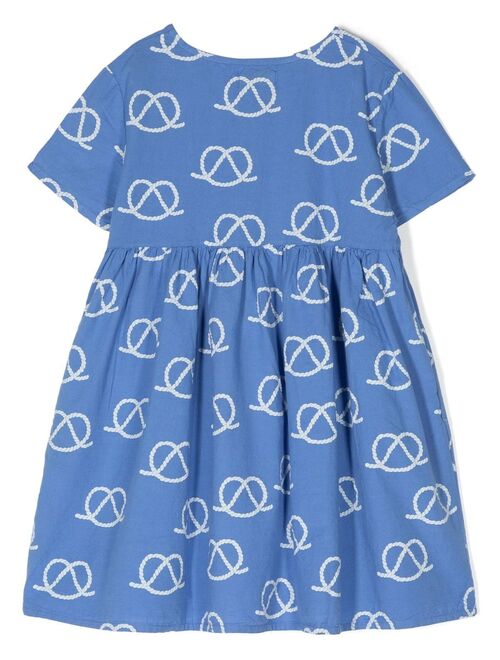 Bobo Choses all-over rope-print dress