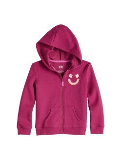 Girls 4-12 Jumping Beans Fleece Zip Hoodie