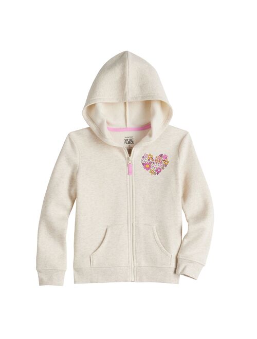 Girls 4-12 Jumping Beans Fleece Zip Hoodie