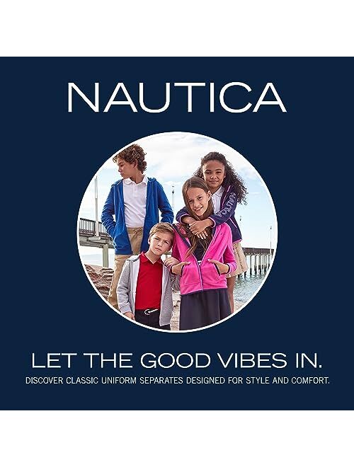 Nautica Big Girls Zip-Up Fleece Hoodie