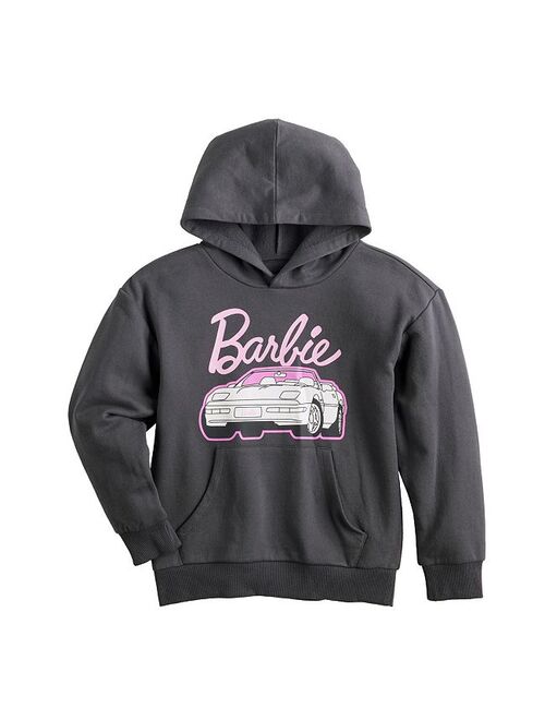 licensed character Girls 7-16 Barbie Oversized Fleece Hoodie