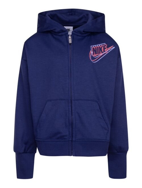 Nike Little Girls Full-Zip Hoodie Sweatshirt