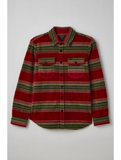 Dark Seas Plaid Polar Fleece Shirt Jacket