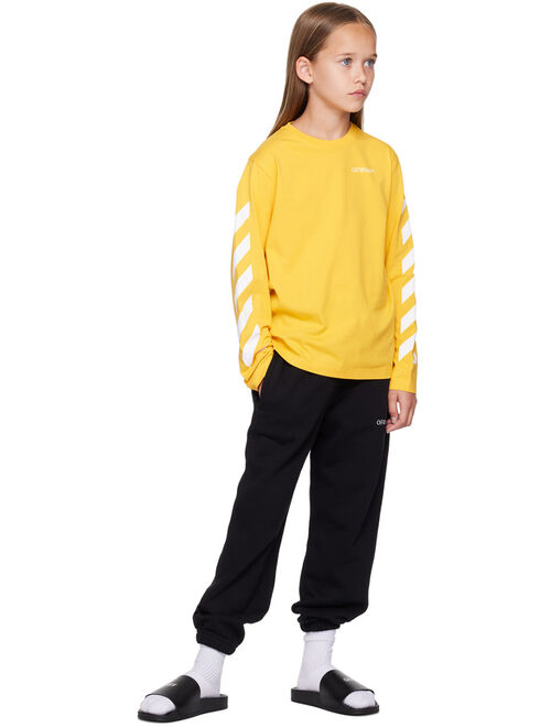 OFF-WHITE Kids Yellow Classic Arrow Long Sleeve T-Shirt