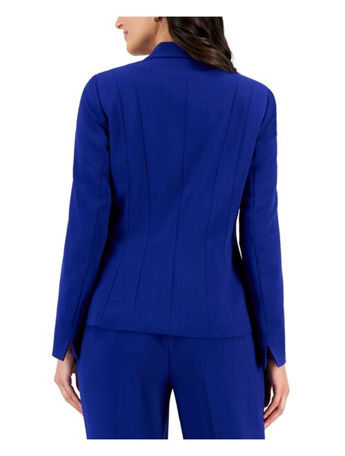 Kasper Petite Crepe One-Button Blazer