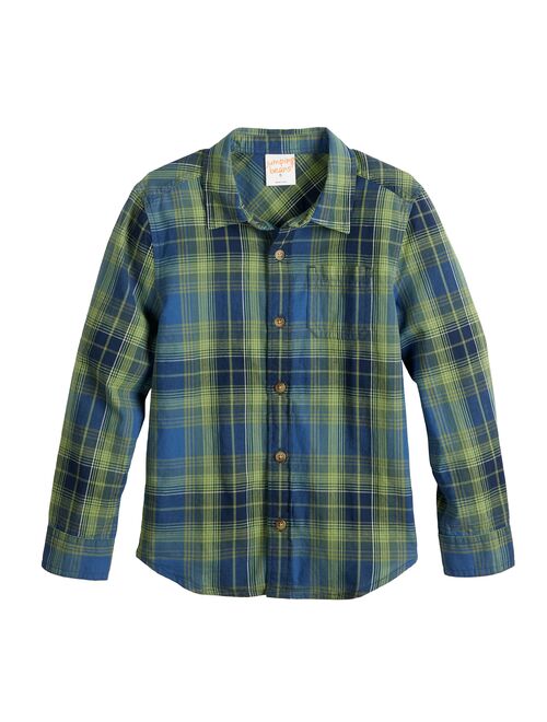 Boys 4-12 Jumping Beans Long Sleeve Woven Shirt