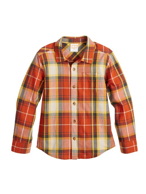 Boys 4-12 Jumping Beans Long Sleeve Woven Shirt