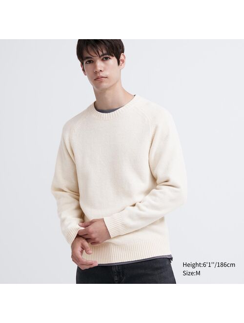 Uniqlo Premium Lambswool Crew Neck Sweater (Argyle)