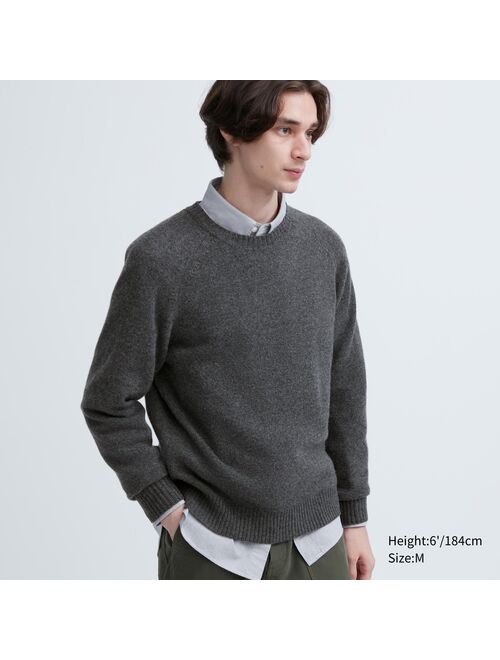 Uniqlo Premium Lambswool Crew Neck Sweater (Argyle)