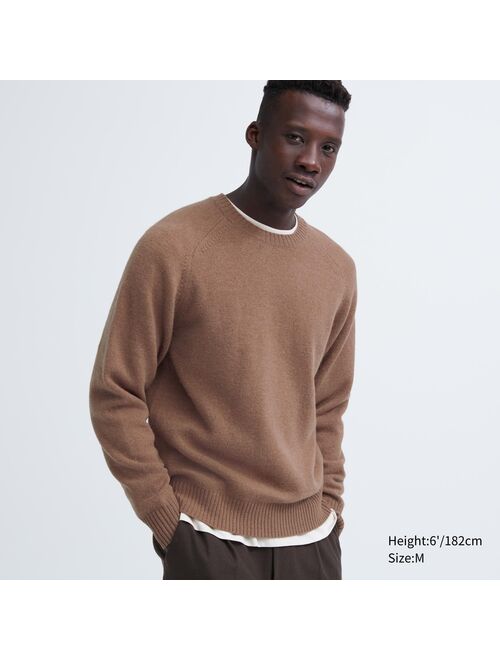 Uniqlo Premium Lambswool Crew Neck Sweater (Argyle)