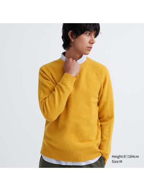 Uniqlo Premium Lambswool Crew Neck Sweater (Argyle)