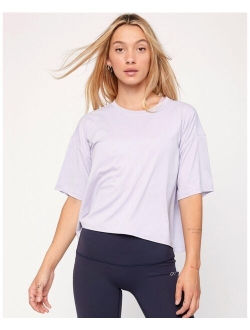 REBODY ACTIVE Cozy Boxy Tee Short Sleeve for Women