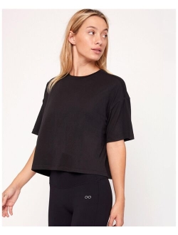 REBODY ACTIVE Cozy Boxy Tee Short Sleeve for Women