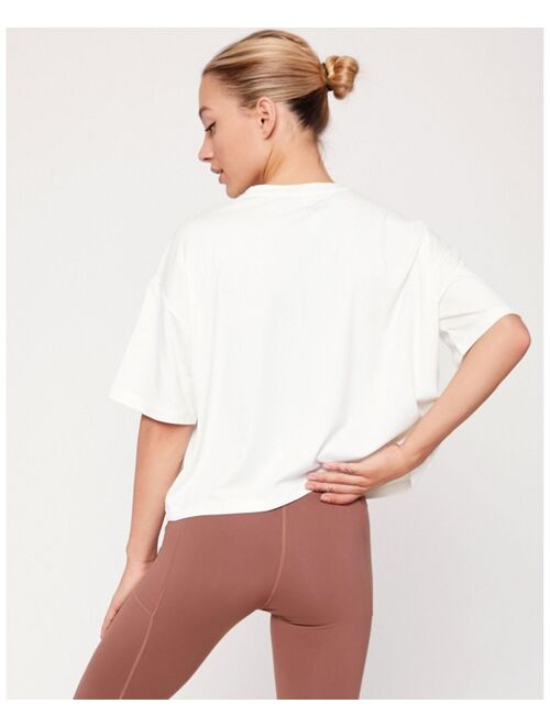 REBODY ACTIVE Cozy Boxy Tee Short Sleeve for Women