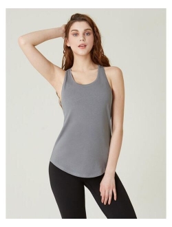 REBODY ACTIVE Pleated Racerback Tank for Women