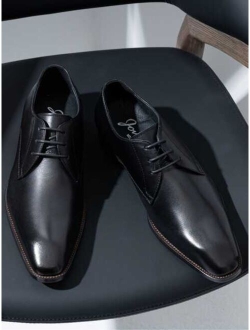 Shein SHOESMALL Men's Dress Shoes Leather Formal Business Oxford Derby Shoes Brogue Wingtip Retro Dress Shoes for Men