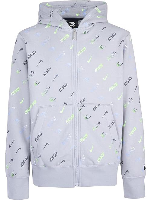 Nike 3BRAND Kids All Over Print Zip-Up Hoodie (Big Kids)