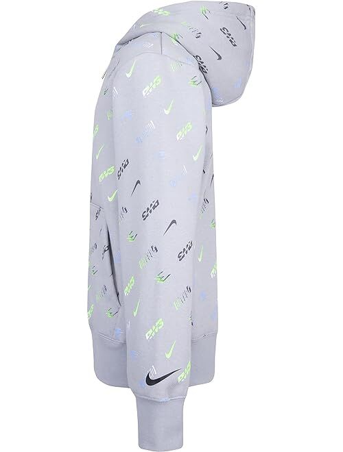 Nike 3BRAND Kids All Over Print Zip-Up Hoodie (Big Kids)