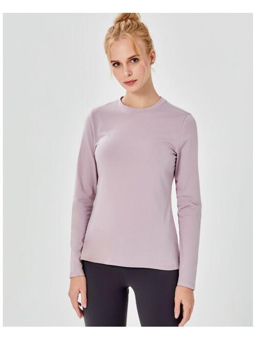 REBODY ACTIVE Pima Going Long Sleeve Tee for Women