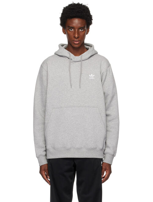 adidas Originals Gray Trefoil Essentials Hoodie